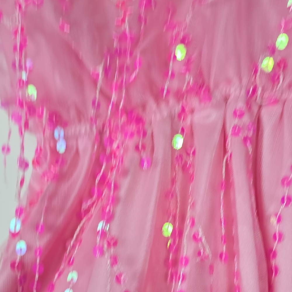 Pink Sequin Womens Dress - Picture 5 of 5